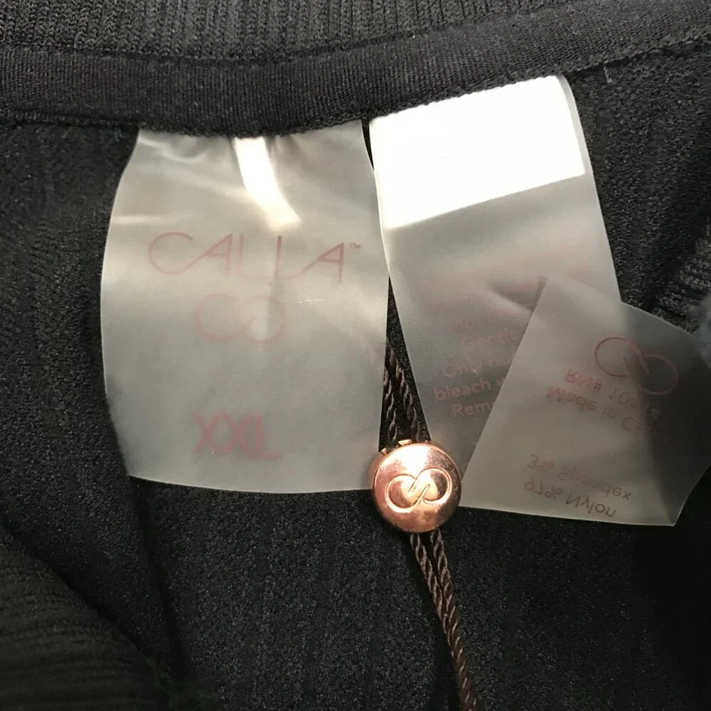 Calia Women's Relaxed Seamless 1/4 Zip in Pure Black NWT - Picture 12 of 13